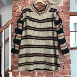 Free people striped oversized sweater